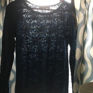 Loft Shear Patterned Top